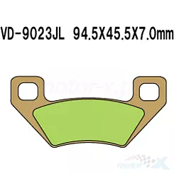 Klocki hamulcowe Vesrah Sintered Metal VD-9023JL