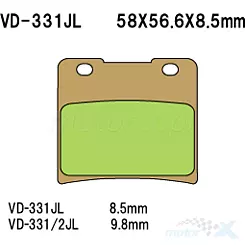 Klocki hamulcowe Vesrah Sintered Metal VD-331JL