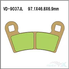 Klocki hamulcowe Vesrah Organic VD-9037