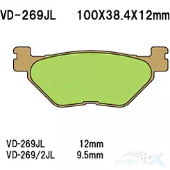 Klocki hamulcowe Vesrah Sintered Metal VD-269/2JL
