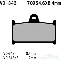 Klocki hamulcowe Vesrah Organic VD-343