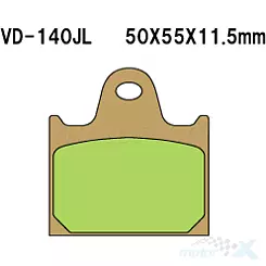 Klocki hamulcowe Vesrah Sintered Metal VD-140JL