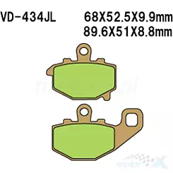 Klocki hamulcowe Vesrah Sintered Metal VD-434JL