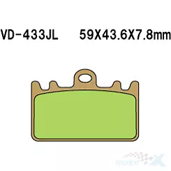 Klocki hamulcowe Vesrah Sintered Metal VD-433JL