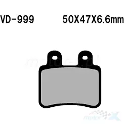 Klocki hamulcowe Vesrah Organic VD-999