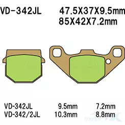 Klocki hamulcowe Vesrah Sintered Metal VD-342JL