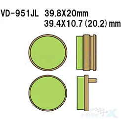 Klocki hamulcowe Vesrah Sintered Metal VD-951JL