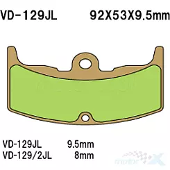Klocki hamulcowe Vesrah Sintered Metal VD-129JL