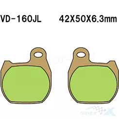 Klocki hamulcowe Vesrah Sintered Metal VD-160JL