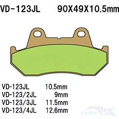Klocki hamulcowe Vesrah Sintered Metal VD-123JL
