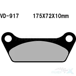 Klocki hamulcowe Vesrah Organic VD-917