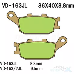 Klocki hamulcowe Vesrah Sintered Metal VD-163/2JL
