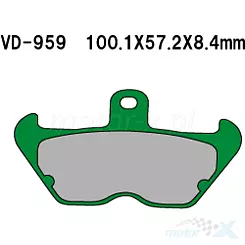 Klocki hamulcowe Vesrah Organic VD-959