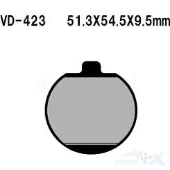 Klocki hamulcowe Vesrah Organic VD-423