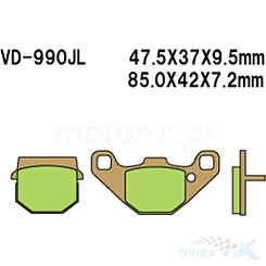 Klocki hamulcowe Vesrah Sintered Metal VD-990JL