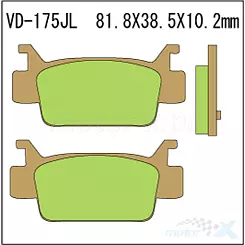 Klocki hamulcowe Vesrah Sintered Metal VD-175JL