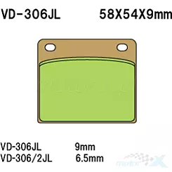 Klocki hamulcowe Vesrah Sintered Metal VD-306/2JL