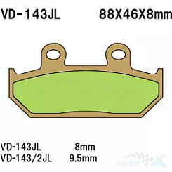 Klocki hamulcowe Vesrah Sintered Metal VD-143JL