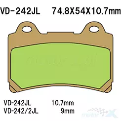 Klocki hamulcowe Vesrah Sintered Metal VD-242JL